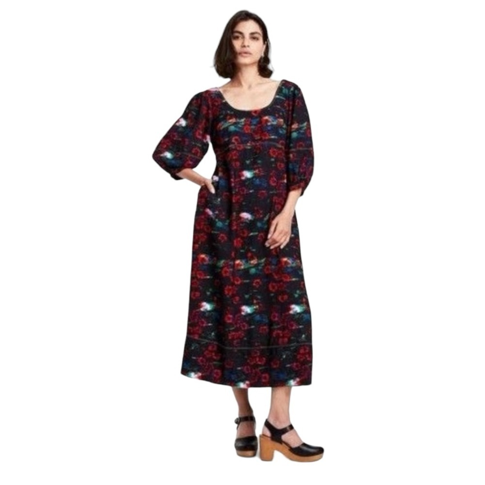 Rachel Comey X Target Kodak Red Floral Dress w/Pockets Size 8